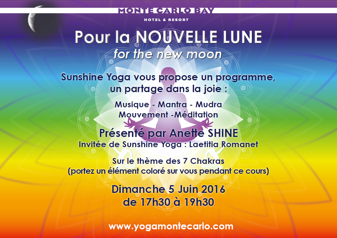 You are currently viewing Yoga de la Nouvelle Lune Monte-Carlo le Dimanche 5 Juin 2016, 17h30