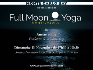 Lire la suite à propos de l’article Yoga de Pleine Lune Monte Carlo le Dimanche 13 Novembre