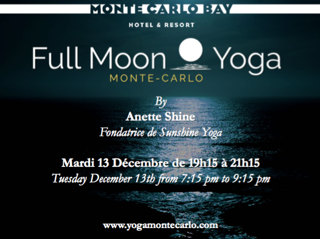 You are currently viewing FULL MOON YOGA MONTE CARLO ON TUESDAY DECEMBER 13TH