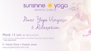 Lire la suite à propos de l’article Power Yoga Vinyasa & Relaxation le 13 Juin avec Anette Shine & Pamela Jones