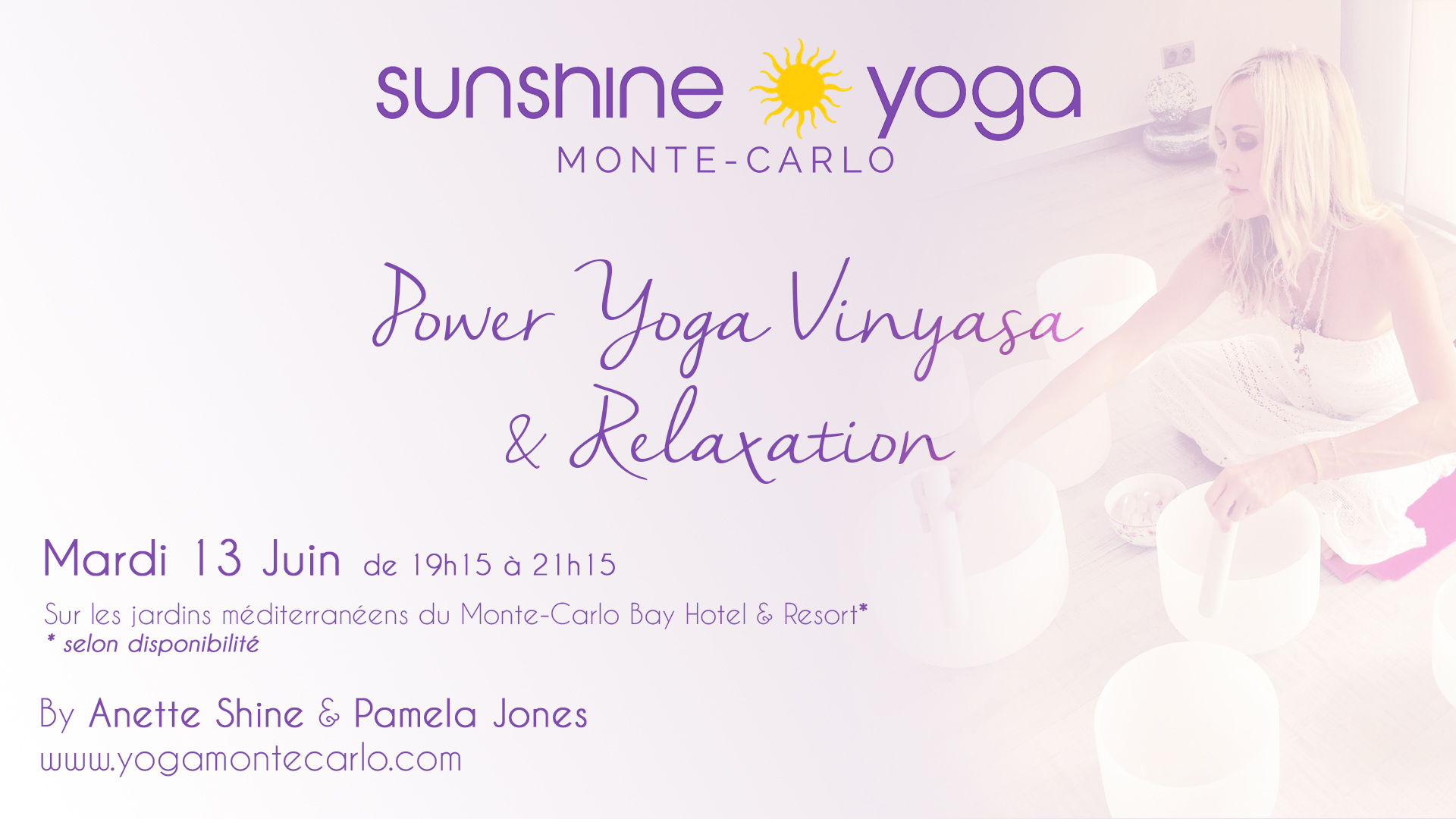 You are currently viewing Power Yoga Vinyasa & Relaxation le 13 Juin avec Anette Shine & Pamela Jones