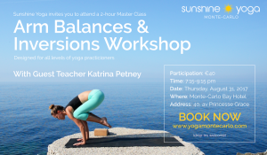Read more about the article Arm Balances & Inversions Workshop with Katrina Petney, August 31st