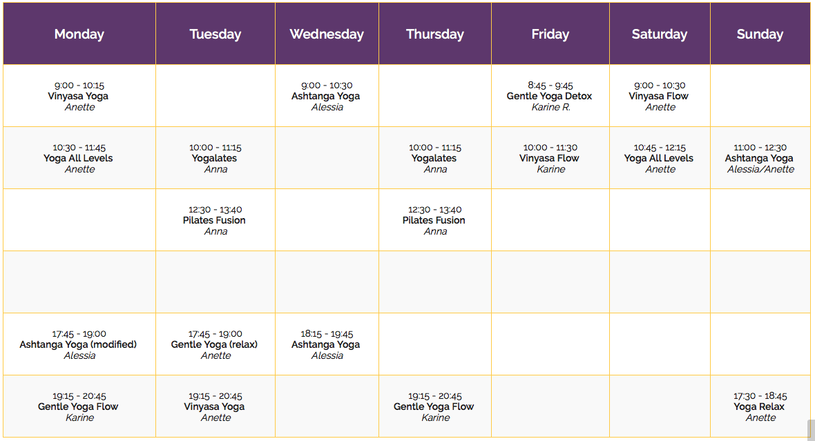 You are currently viewing Sunshine Yoga Schedule in October