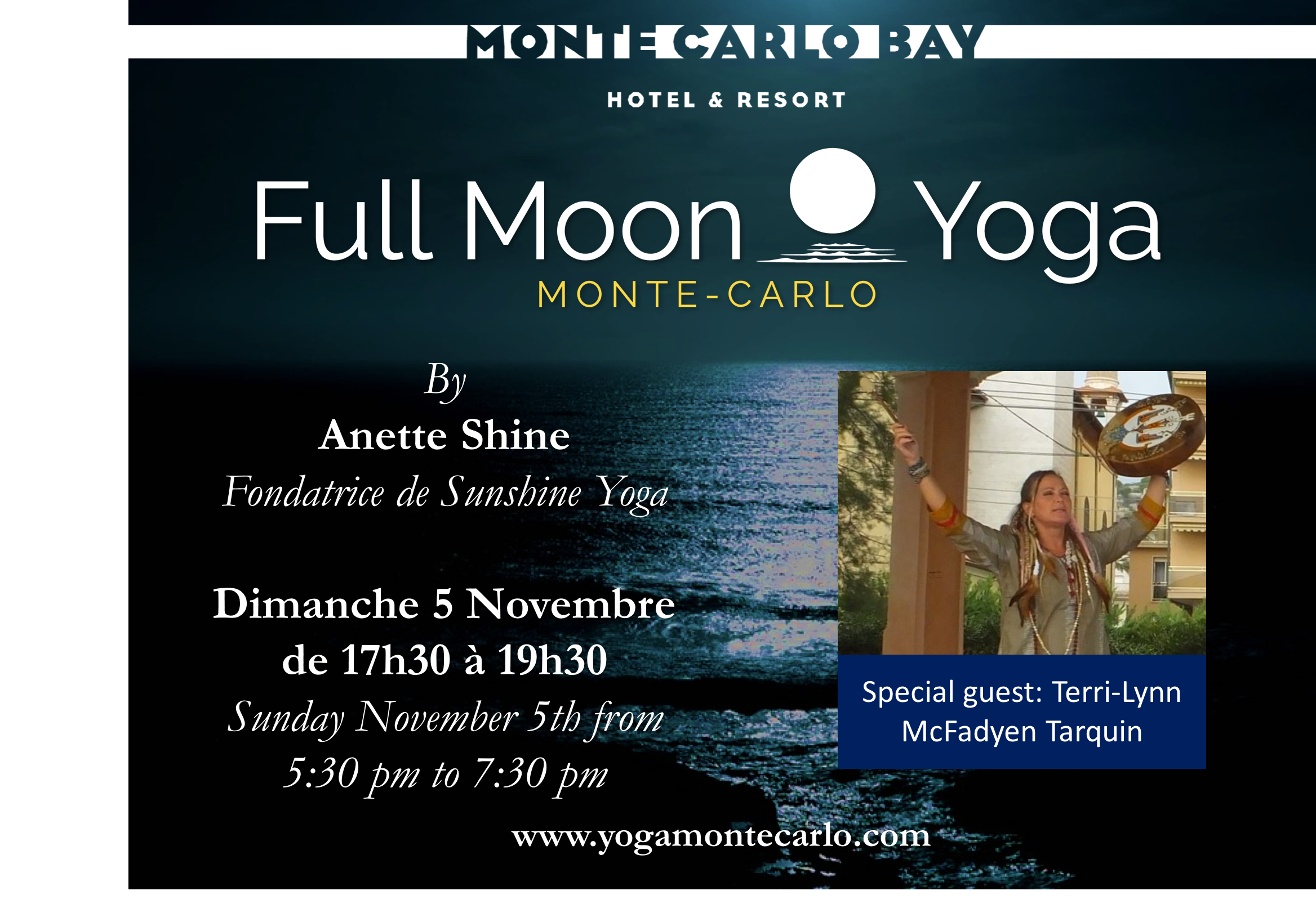 You are currently viewing Yoga de Pleine Lune Monte-Carlo le Dimanche 5 Novembre
