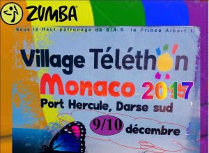 Lire la suite à propos de l’article Zumba Téléthon Monaco le 9 et 10 Déc 2017