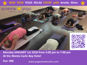 Read more about the article Event Yoga Relax on January 1st 2018 with Anette Shine
