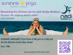 Lire la suite à propos de l’article Perfectionnez la première série de Yoga Ashtanga avec Nadja McNicol le 21 Janvier