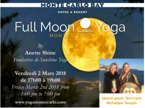 Read more about the article Full Moon Yoga Monte-Carlo on March 2nd 2018, OUTSIDE at 5:00 pm