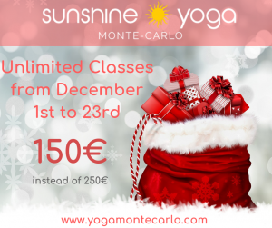 Read more about the article Christmas Gift: Unlimited classes in December for 150€!