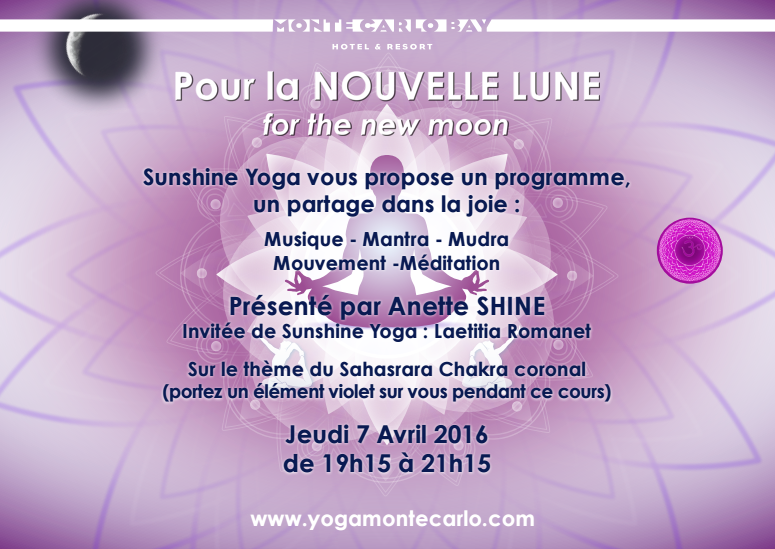 You are currently viewing New Moon Yoga Monte-Carlo on Thursday April 7th