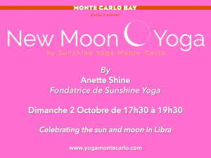 Lire la suite à propos de l’article Yoga de Nouvelle Lune Monte-Carlo Dimanche 2 octobre