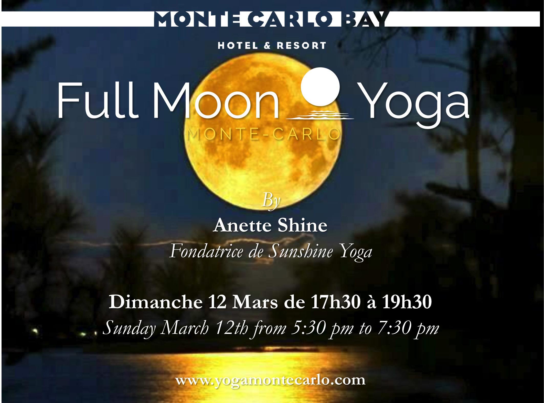 You are currently viewing Yoga de Pleine Lune Monte-Carlo le Dimanche 12 Mars