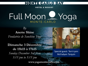 Lire la suite à propos de l’article Yoga de Pleine Lune Monte-Carlo le Dimanche 3 Décembre