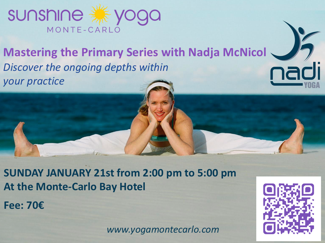 You are currently viewing Perfectionnez la première série de Yoga Ashtanga avec Nadja McNicol le 21 Janvier