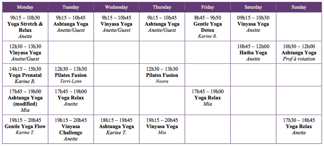 You are currently viewing New Sunshine Yoga schedule starting on February 1st