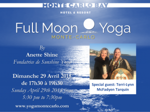 Read more about the article Full Moon Yoga Monte-Carlo on April 29th 2018, OUTSIDE at 5:30 pm