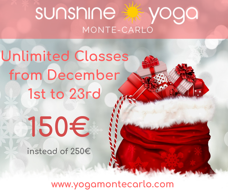 You are currently viewing Christmas Gift: Unlimited classes in December for 150€!