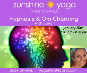 Lire la suite à propos de l’article Atelier Hypnose et Om Chanting avec Jaya le 25 janvier