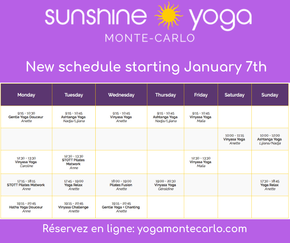 You are currently viewing New Sunshine Schedule and LOWER PRICES starting on January 7th