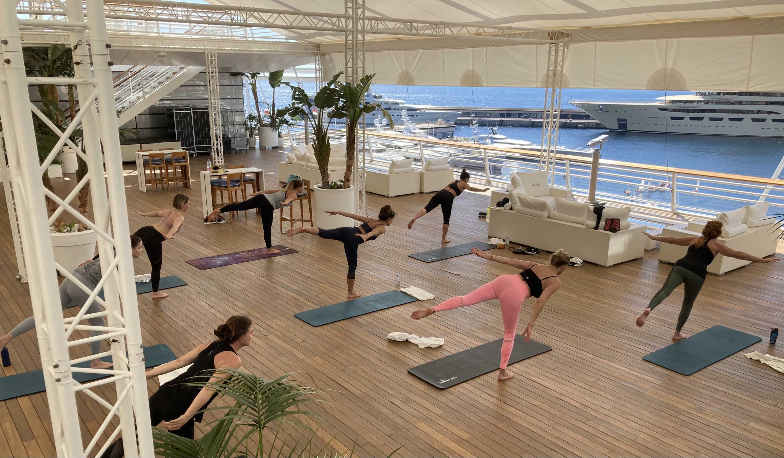 You are currently viewing Yoga continues in the Yacht Club