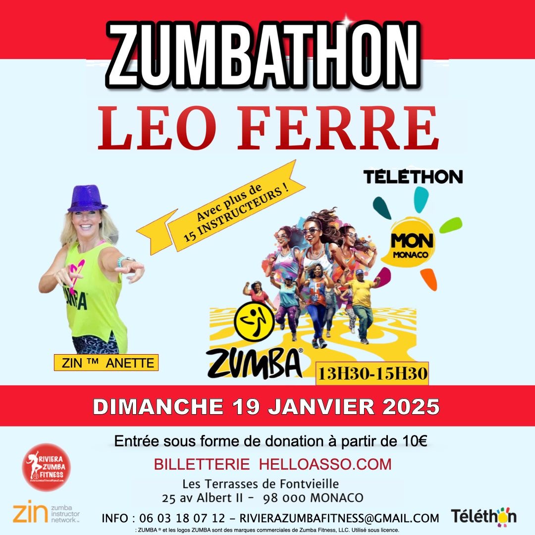 You are currently viewing Zumba au Telethon Monaco le Dimanche 19 Janvier