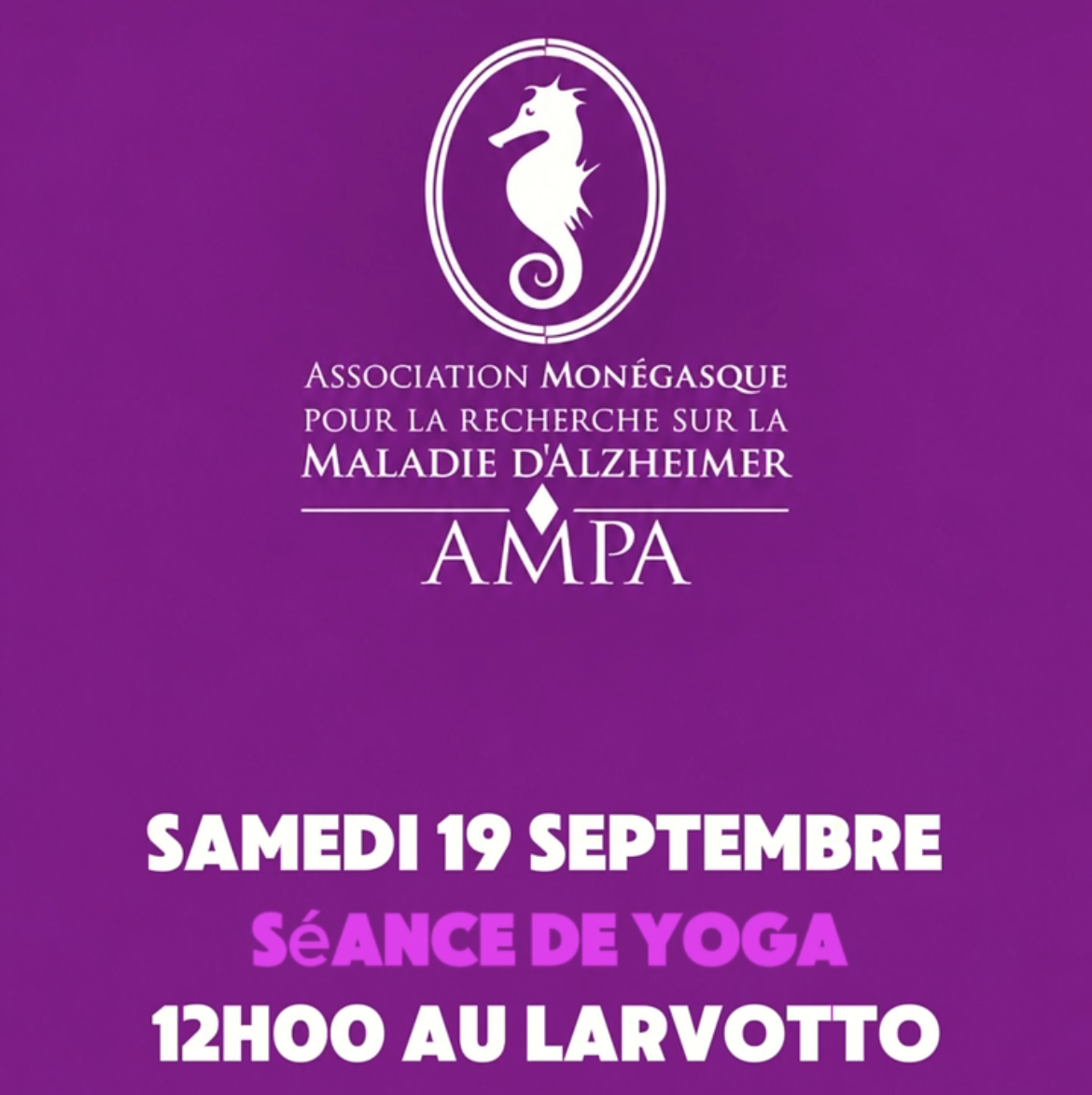 You are currently viewing Join AMPA charity week September 15-21 with Sunshine Yoga in Monaco