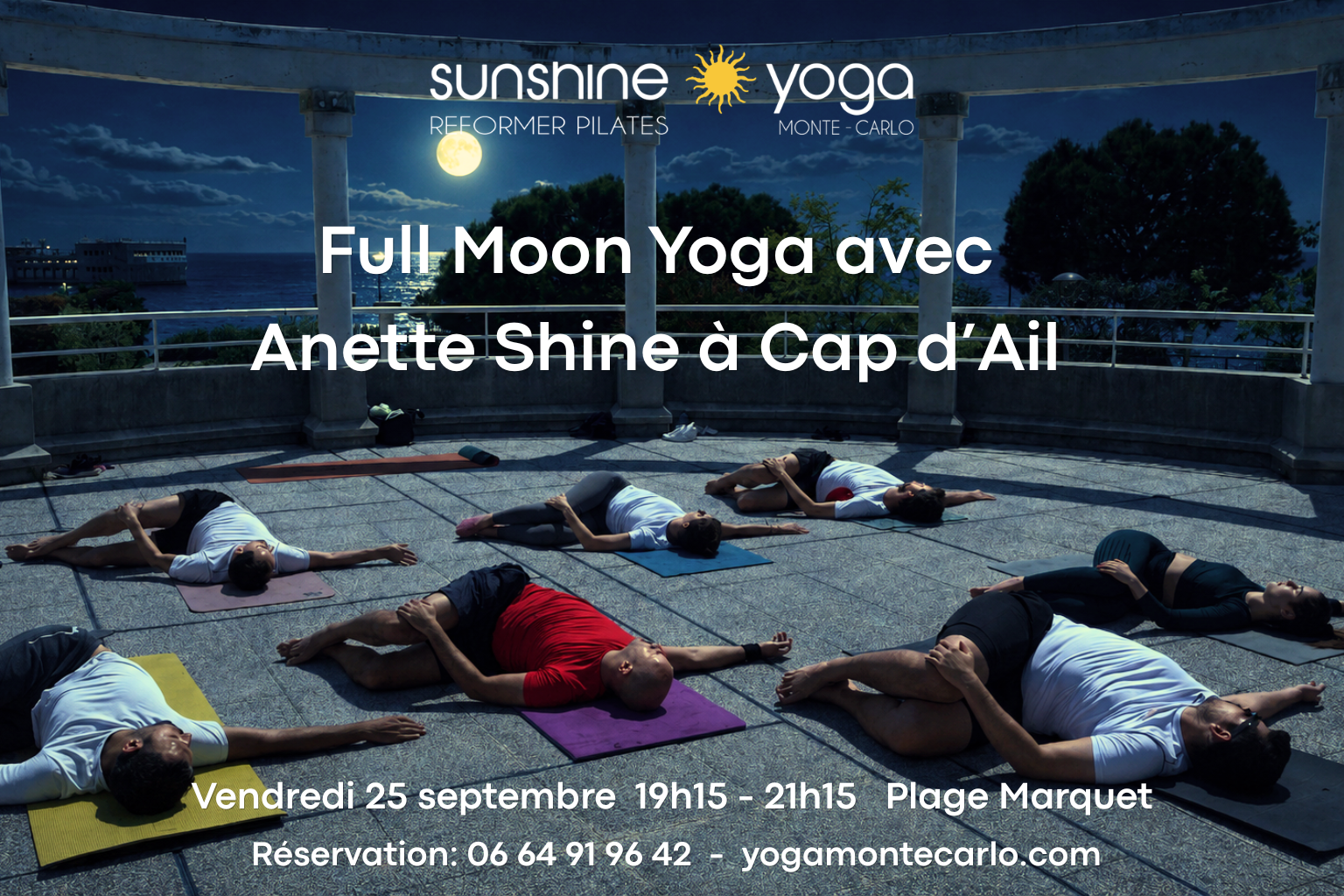You are currently viewing Full Moon Yoga on Friday September 25th in Cap d’Ail